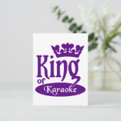 Carte postale du roi de Karaoké (Debout devant)