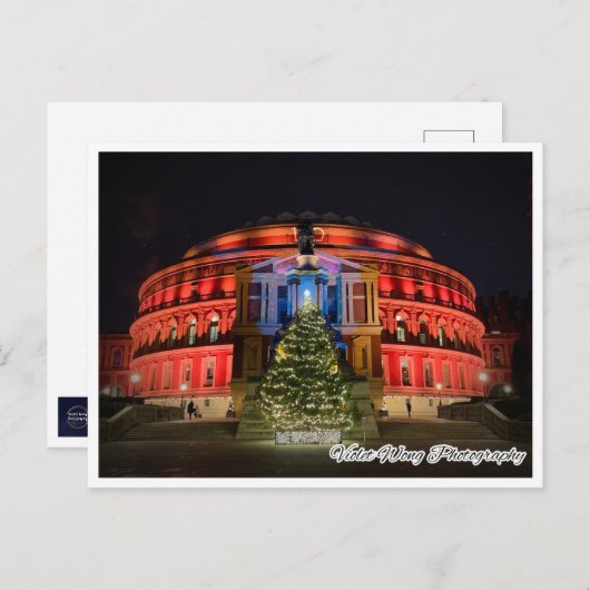Carte postale du Royal Albert Hall (Devant / Derrière)