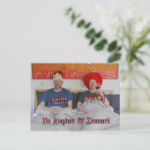 Carte postale du Royaume danois très amusant! (Debout devant)