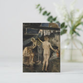 Carte postale du sauna de Gallen-Kallela (Debout devant)