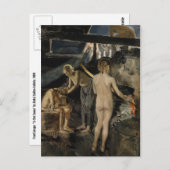 Carte postale du sauna de Gallen-Kallela (Devant / Derrière)