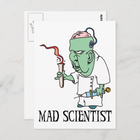 Carte postale du scientifique (Devant / Derrière)