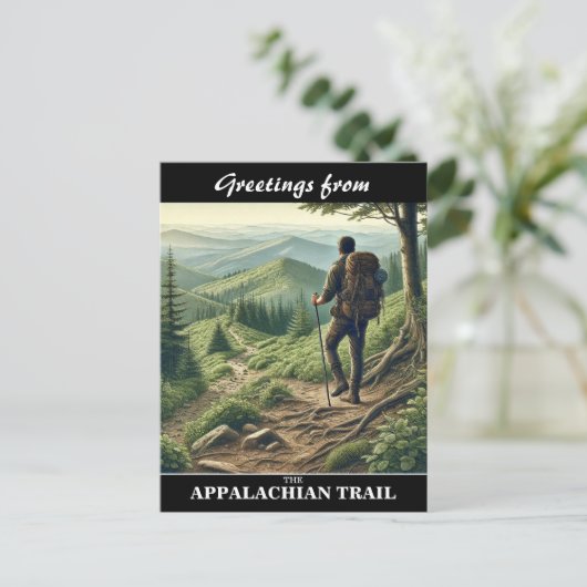 Carte postale du sentier des Appalaches (Debout devant)