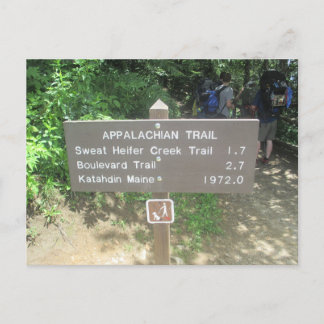 Carte postale du sentier des Appalaches