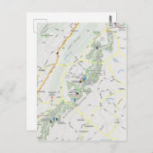 Carte postale du sentier des Appalaches - Montagne (Devant / Derrière)