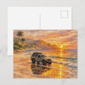 Carte postale du sentier du coucher de soleil (Devant / Derrière)