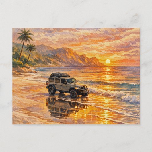 Carte postale du sentier du coucher de soleil (Devant)