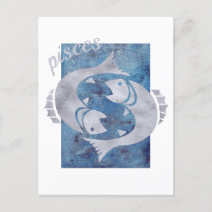 Carte postale du signe astrologique Poissons