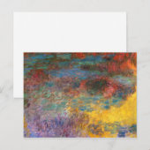 Carte postale du soir Monet Water Lily Pond (Devant / Derrière)
