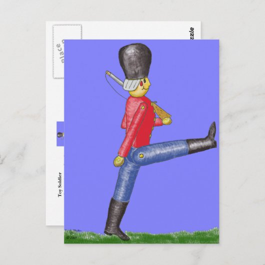 Carte postale du soldat de jouets (Devant / Derrière)