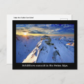 Carte Postale du Sommet du téléphérique de Schilth (Devant / Derrière)