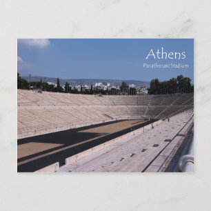 Carte postale du stade Panathenaic d'Athènes