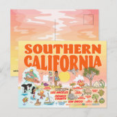 Carte postale du sud de la Californie (Devant / Derrière)