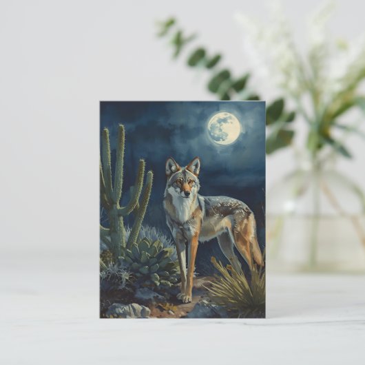 Carte postale du sud-ouest de Coyote et Moon Deser (Debout devant)