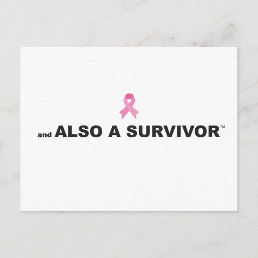 Carte postale du survivant du cancer du sein (Devant)
