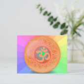 Carte postale du symbole OM (Debout devant)