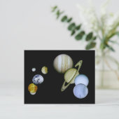 Carte postale du système solaire - cadeau Astronom (Debout devant)