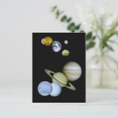 Carte postale du système solaire - cadeau Astronom (Debout devant)