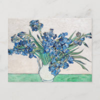 Carte postale du tableau Iris de Vincent van Gogh 