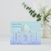 Carte postale du Taj Mahal indien (Debout devant)