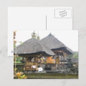Carte postale du temple de Bali (Devant / Derrière)