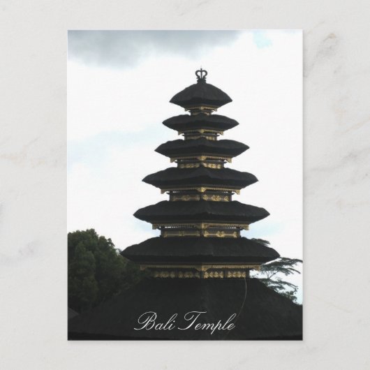 Carte postale du temple de Bali (Devant)