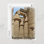 Carte postale du temple de Karnak (Devant / Derrière)