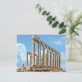 Carte postale du temple de Poséidon (Debout devant)