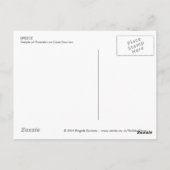 Carte postale du temple de Poséidon (Dos)