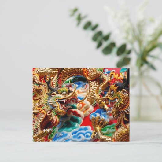 carte postale du temple dragon (Debout devant)