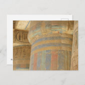 Carte postale du temple égyptien antique (Devant / Derrière)