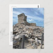 Carte postale du temple maya d'Ixchel Mexique (Devant / Derrière)