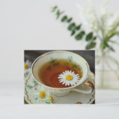 Carte postale du temps du thé pour postcrossing (Debout devant)