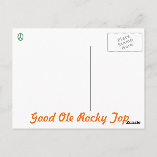 Carte postale du Tennessee (Dos)