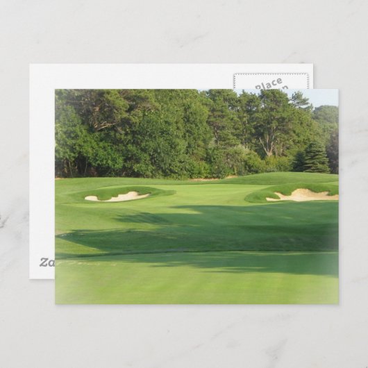Carte postale du terrain de golf (Devant / Derrière)