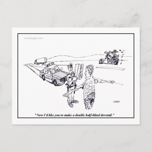 Carte postale du test de sobriété sur le terrain (Devant)