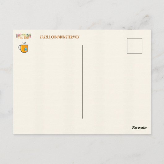 Carte postale du thé (Dos)