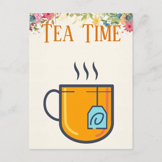 Carte postale du thé (Devant)