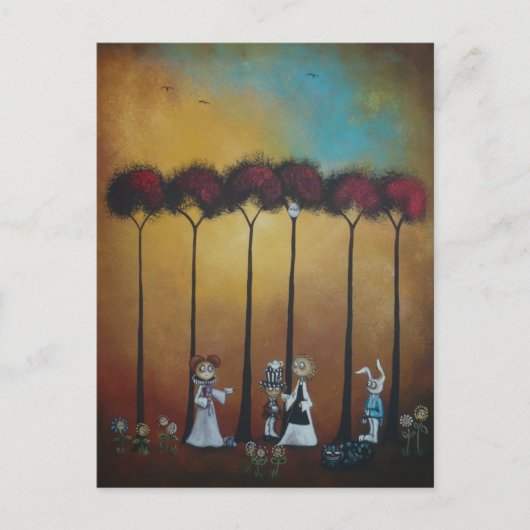 Carte postale du thé de Wonderland (Devant)