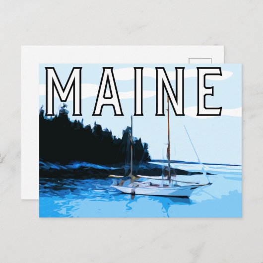 Carte postale du thème Maine (Devant / Derrière)