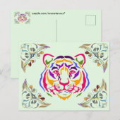 Carte postale du tigre (Devant / Derrière)