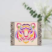 Carte postale du tigre (Debout devant)