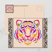 Carte postale du tigre (Devant / Derrière)