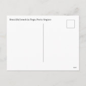 Carte postale du Togo (Dos)