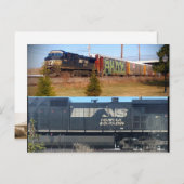 Carte postale du train (Devant / Derrière)