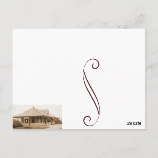 Carte postale du train (Dos)