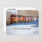 Carte postale du train (Devant / Derrière)