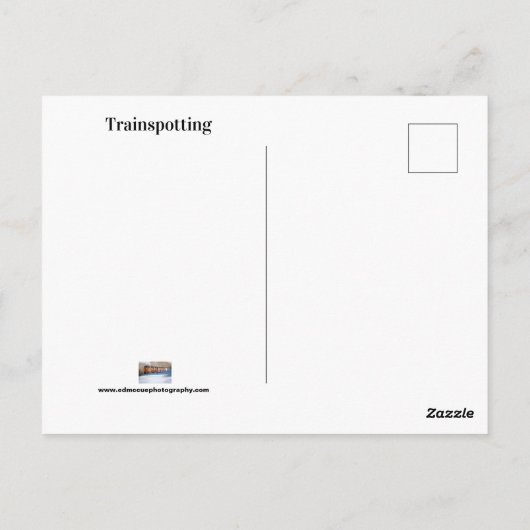 Carte postale du train (Dos)