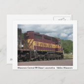 Carte postale du train. (Devant / Derrière)