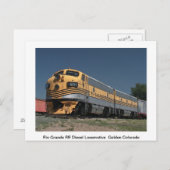 Carte postale du train (Devant / Derrière)